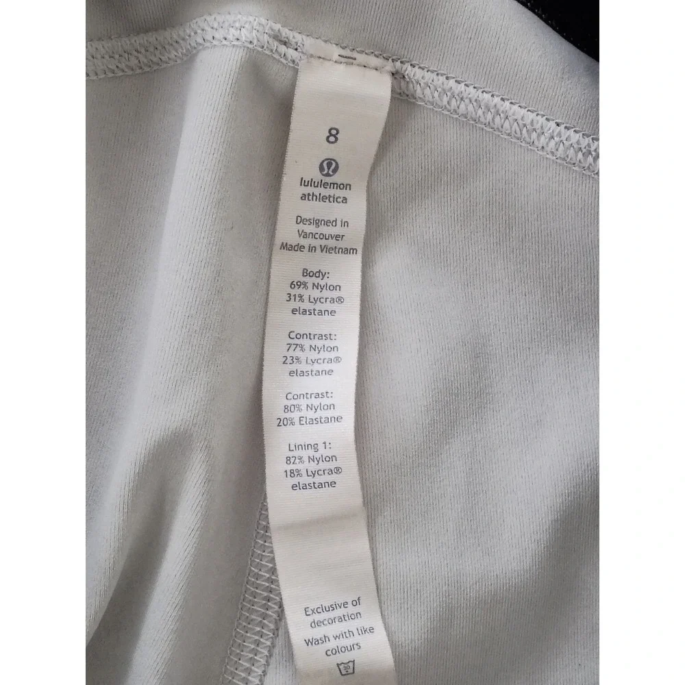 Lululemon Speed Up Tight High Rise Running 7/8 Leggings Mesh Zip Pocket Size 8 - Picture 4 of 15